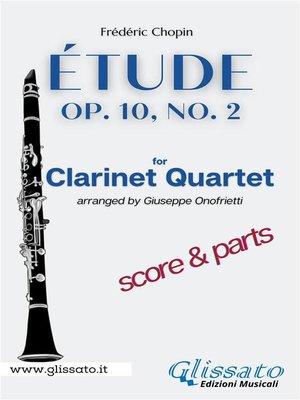 cover image of Étude by Chopin--Clarinet Quartet (score & parts)